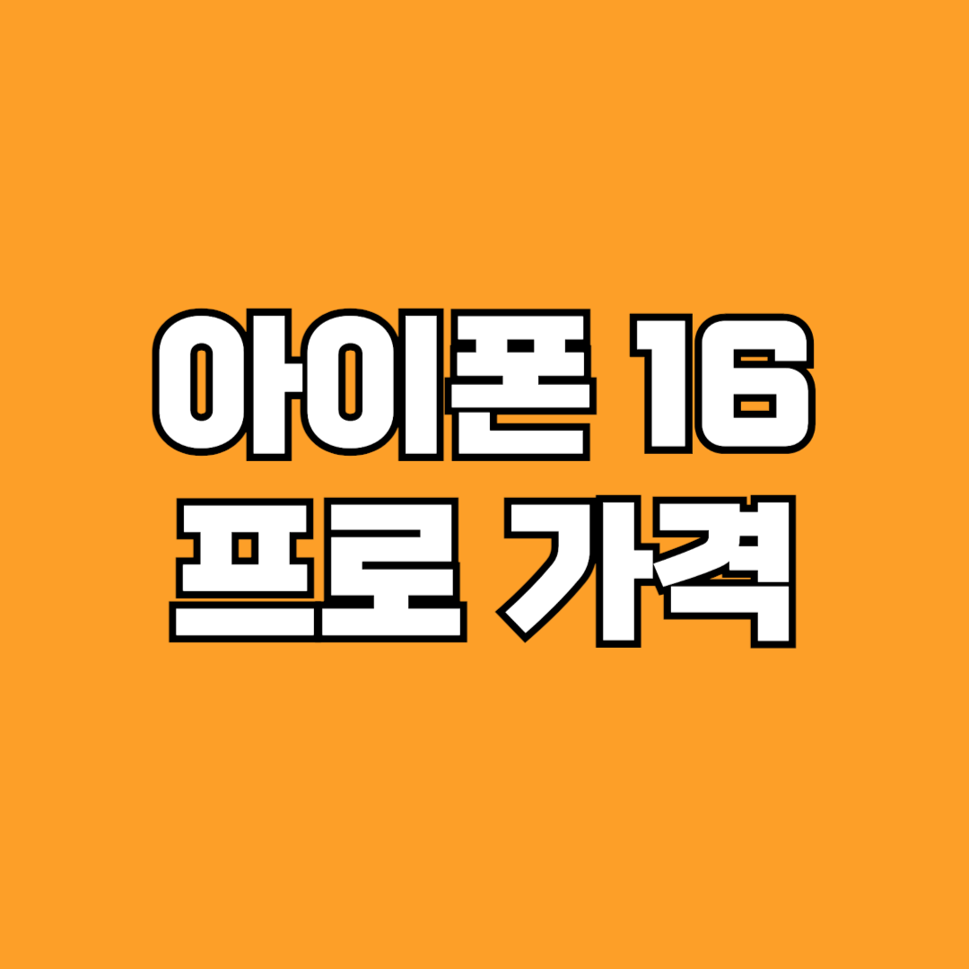 아이폰 16 프로 가격