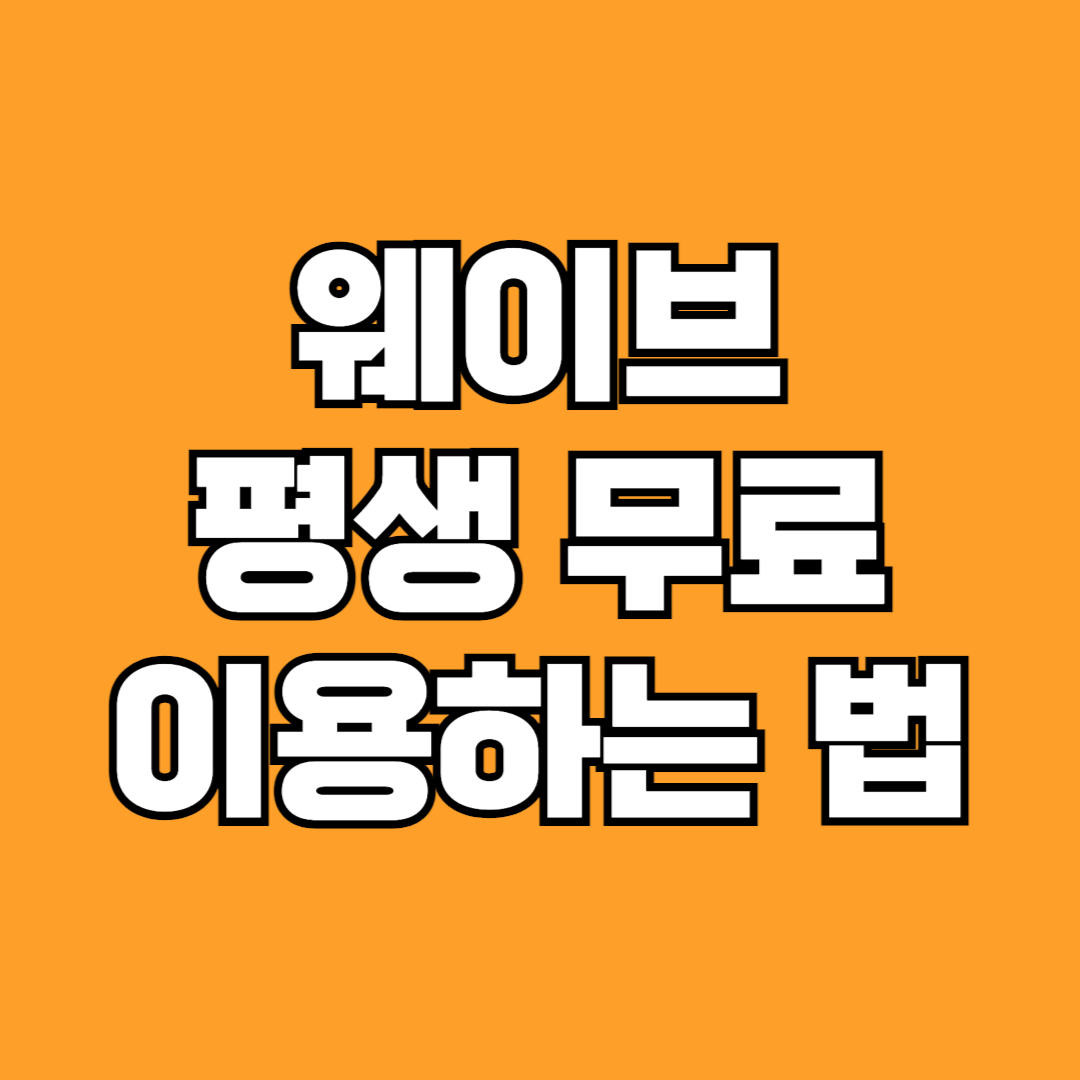 웨이브 무료이용