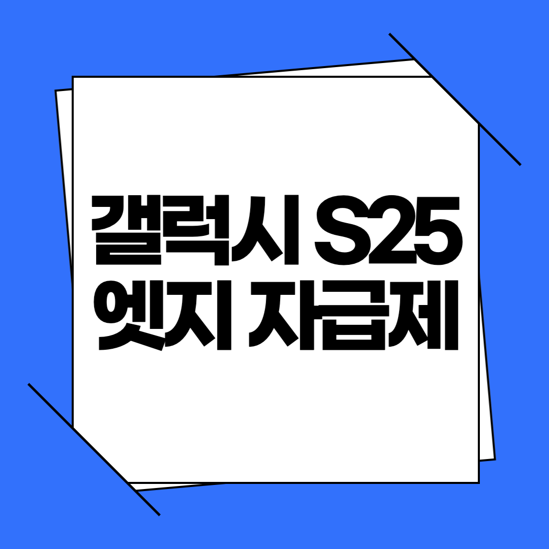 갤럭시 S25엣지 자급제
