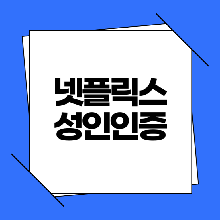 넷플릭스 성인인증